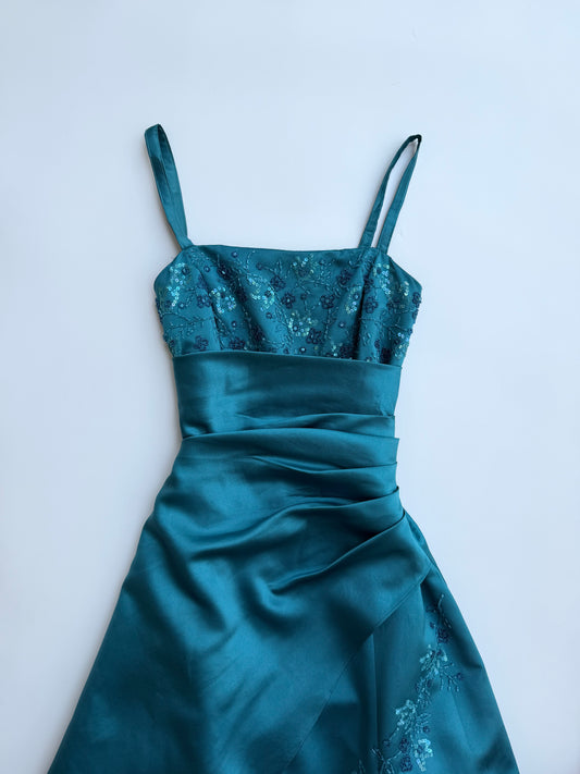 Sapphire Sea Bloom Dress