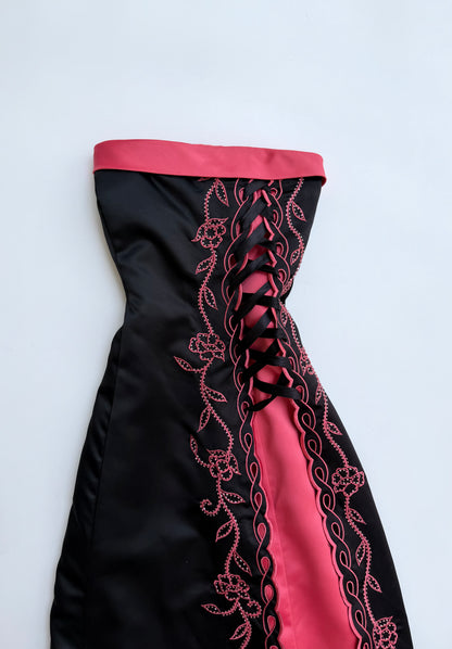 Rosette Noir Corset Dress