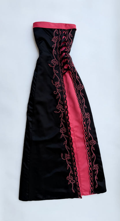 Rosette Noir Corset Dress