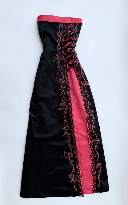Rosette Noir Corset Dress