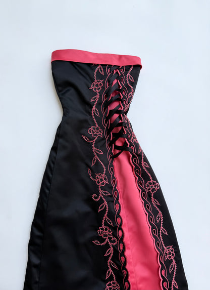 Rosette Noir Corset Dress