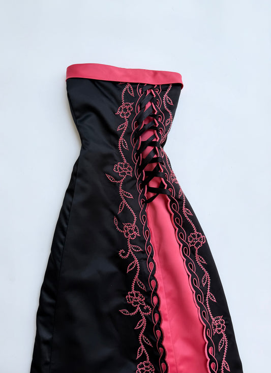 Rosette Noir Corset Dress