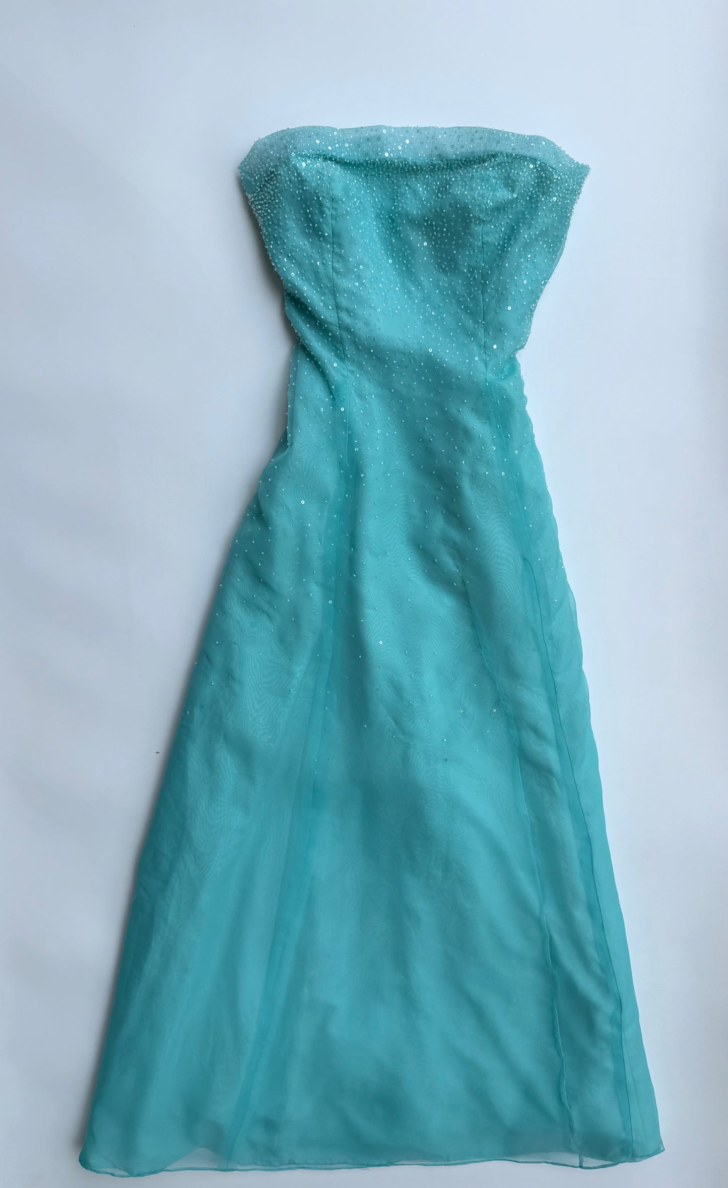 Sea Glass Stardust Couture Gown