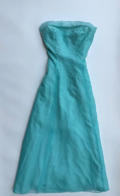 Sea Glass Stardust Couture Gown