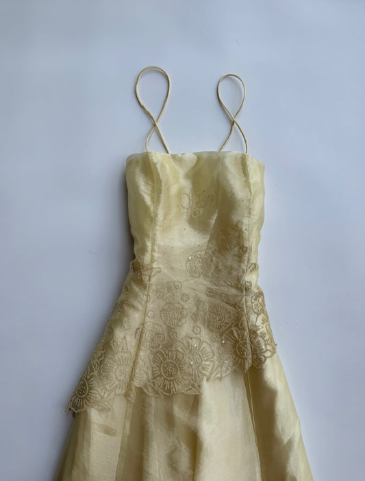 Crema Mariposa Dress