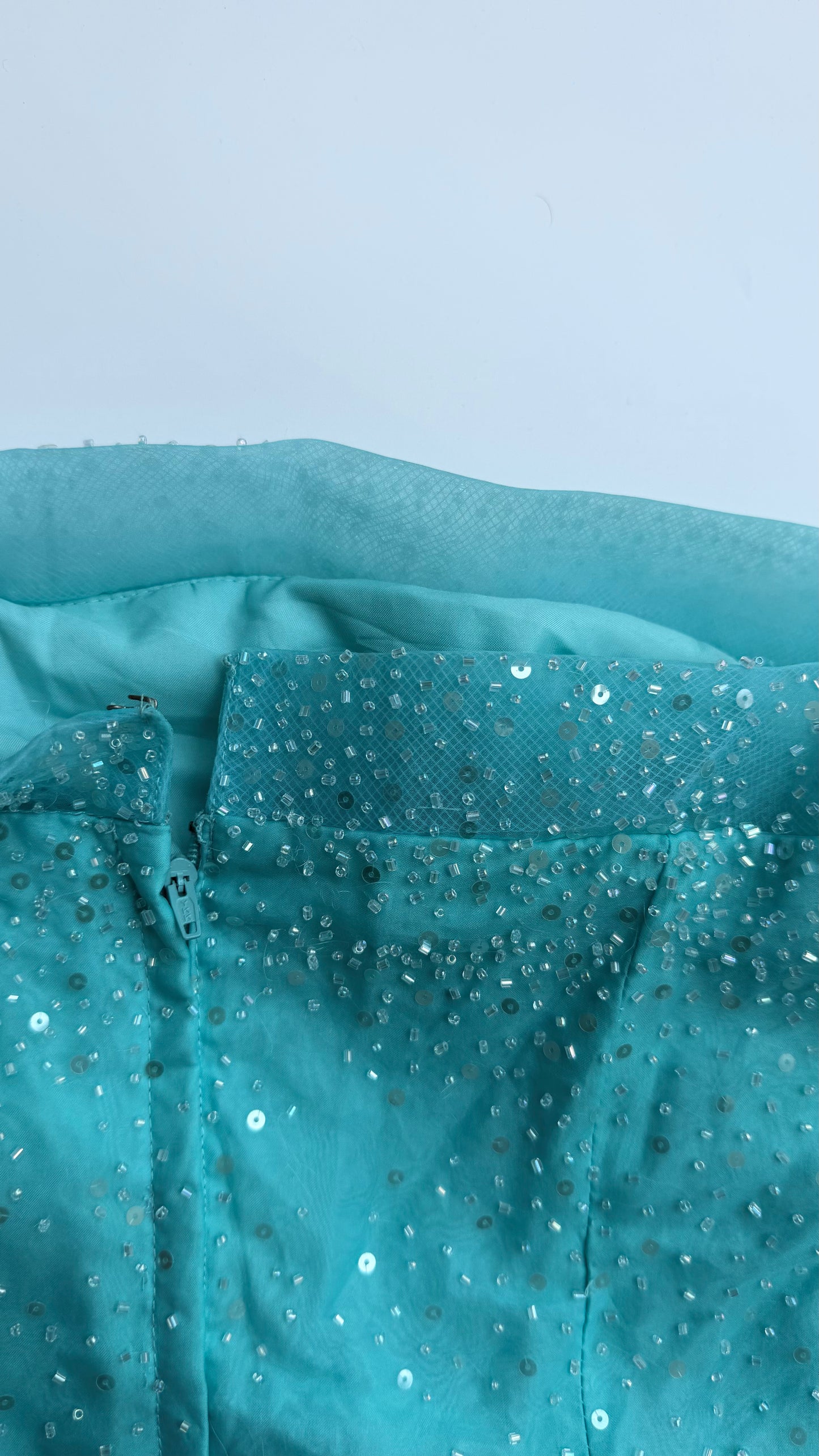 Sea Glass Stardust Couture Gown