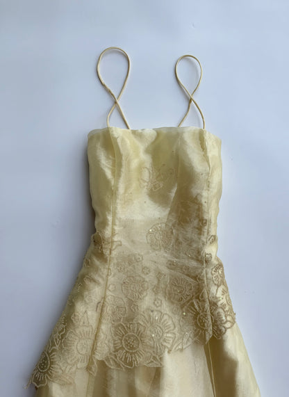 Crema Mariposa Dress