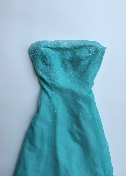 Sea Glass Stardust Couture Gown