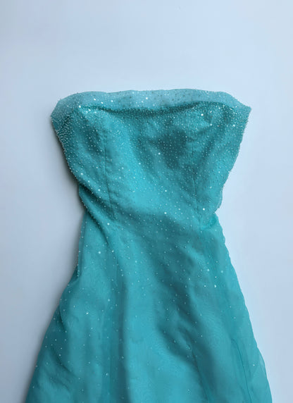 Sea Glass Stardust Couture Gown
