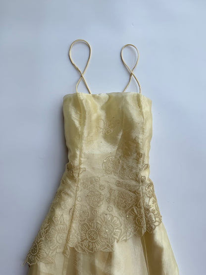 Crema Mariposa Dress
