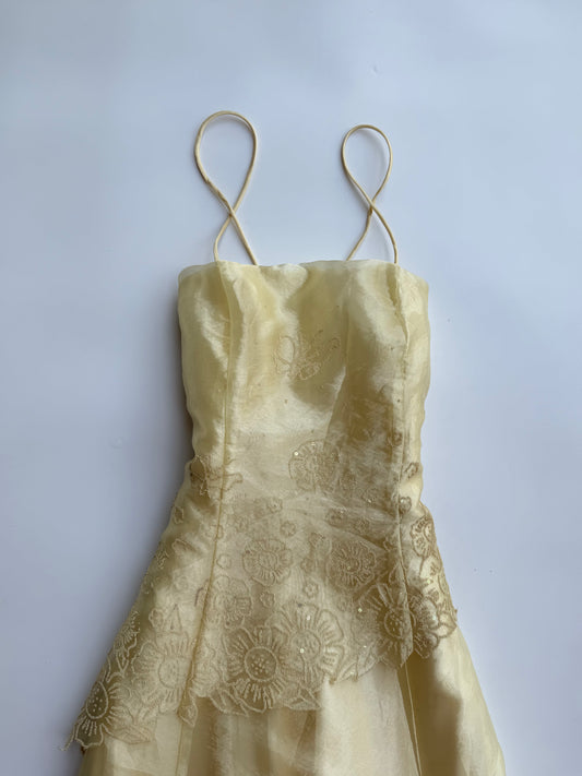 Crema Mariposa Dress