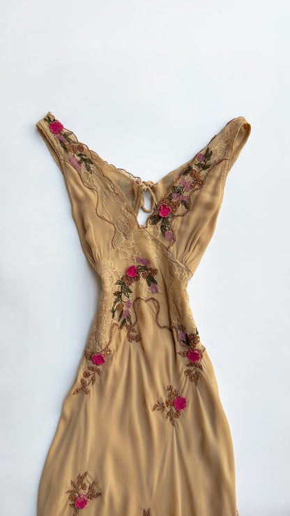 Vintage Rosebud Lace Dress