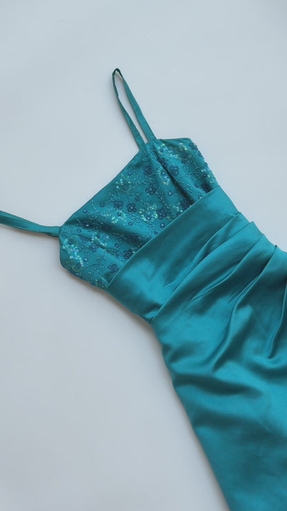 Sapphire Sea Bloom Dress
