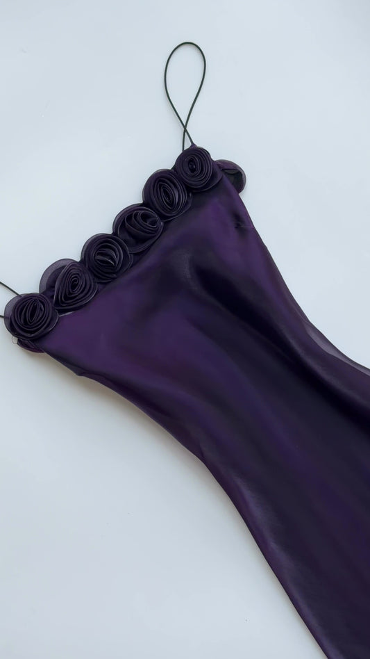 Nocturne Organza Rosette Dress